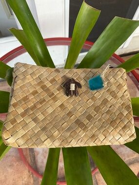 Hawaiian Lauhala Woven Small Pouch Wallet